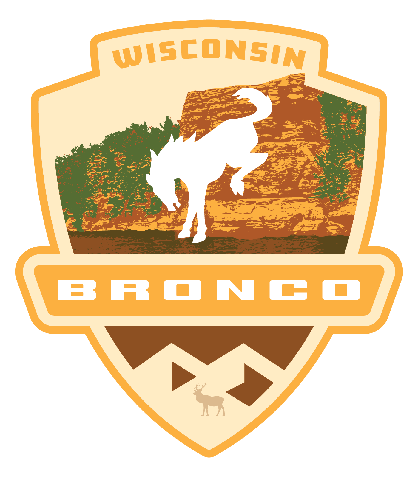 Bronco_LogoSet_Wisconsin Bronco Wisconsin
