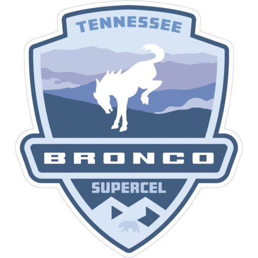 Tennessee Bronco Super Celebration Die Cut Sticker Bronco Driver